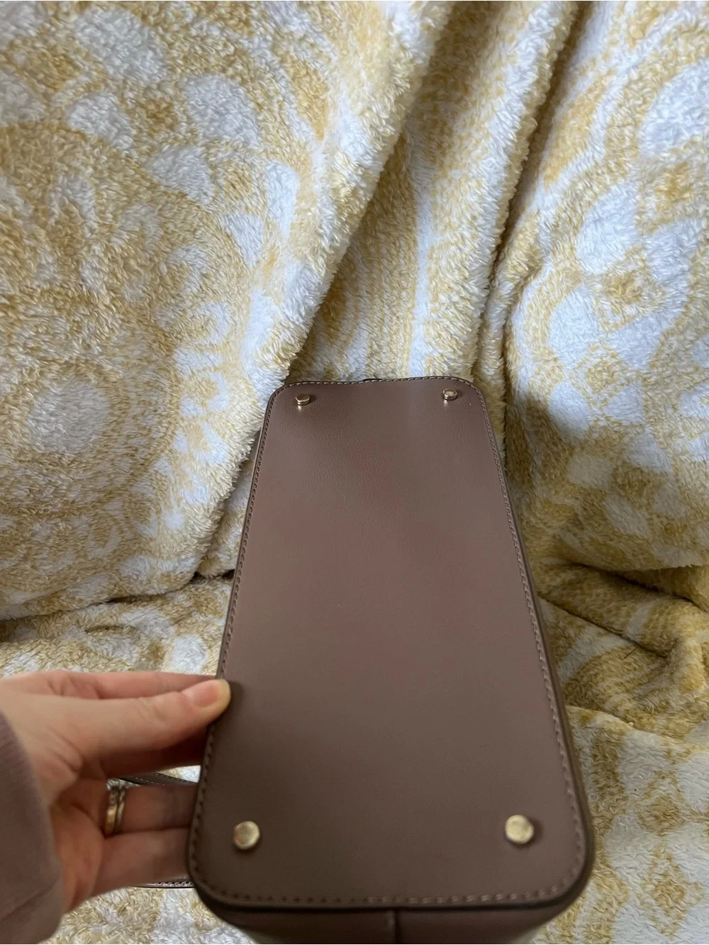 Kate Spade Mauve Leather Dome Satchel